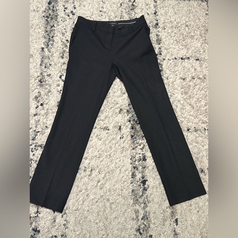 PETITE BLACK Ann Taylor Classic Straight Leg Pants - Picture 4 of 12